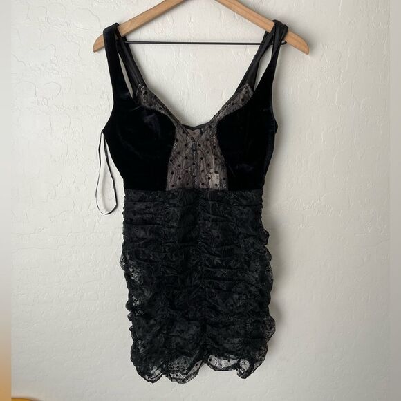 For Love and Lemons Jourdan Lace Mesh Mini Dress Size Medium NEW NWT - Picture 2 of 9